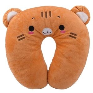 Yellow Cat Neck Pillow for Kids